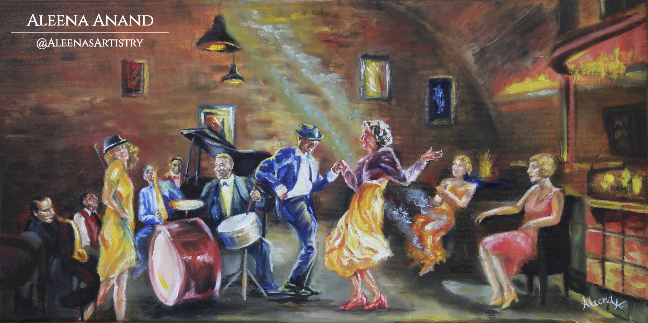 “Big Times in the Big Easy” (12 x 24 inches, Oil on Canvas)