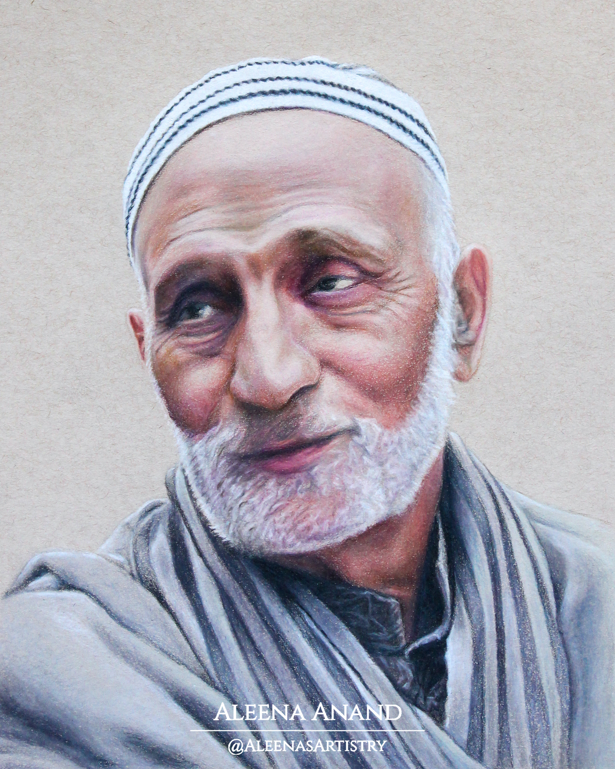“Hamesha” (8 x 10 inches, Colored Pencil on Paper)