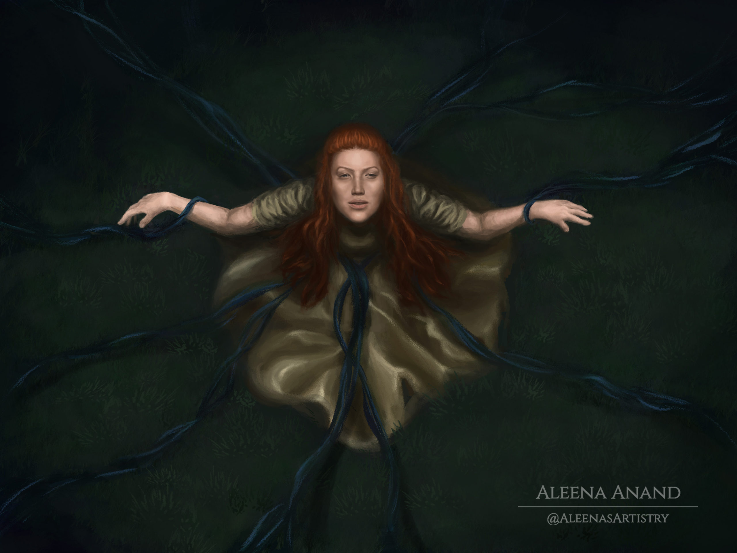 “Shine Through” (8 x 10 inches, Digital Painting)