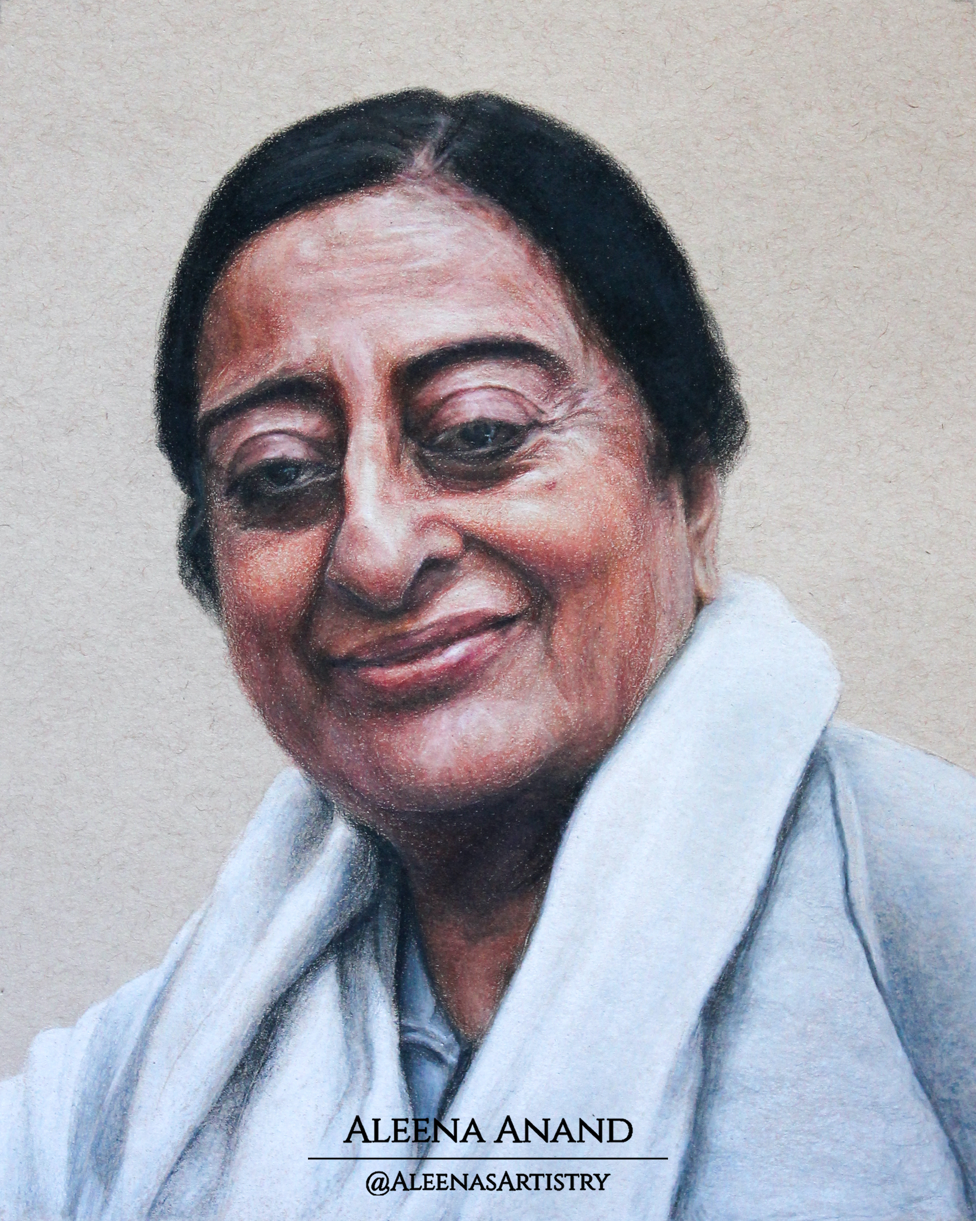 “Tumhaara” ” (8 x 10 inches, Colored Pencil on Paper)