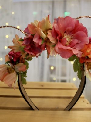 Pink Light-up Floral Mouse Ears