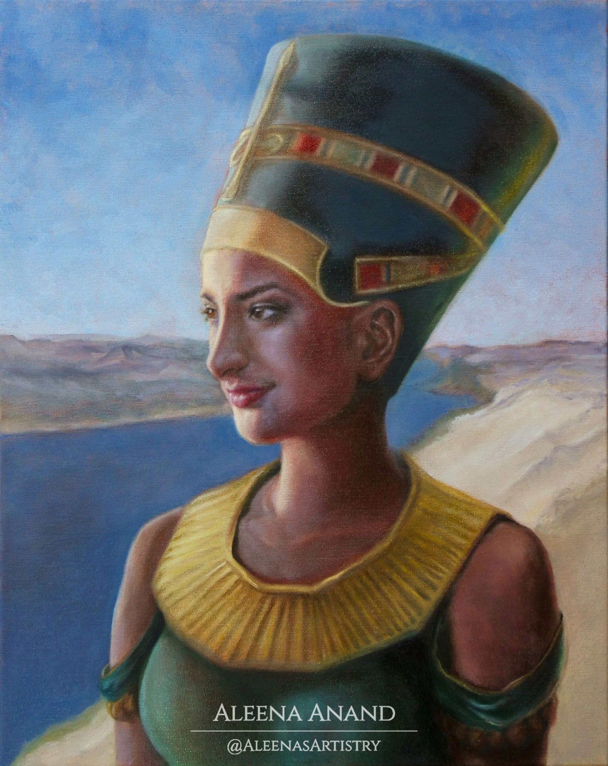 “Lady of All Lands” (16 x 20 inches, Oil on Canvas)