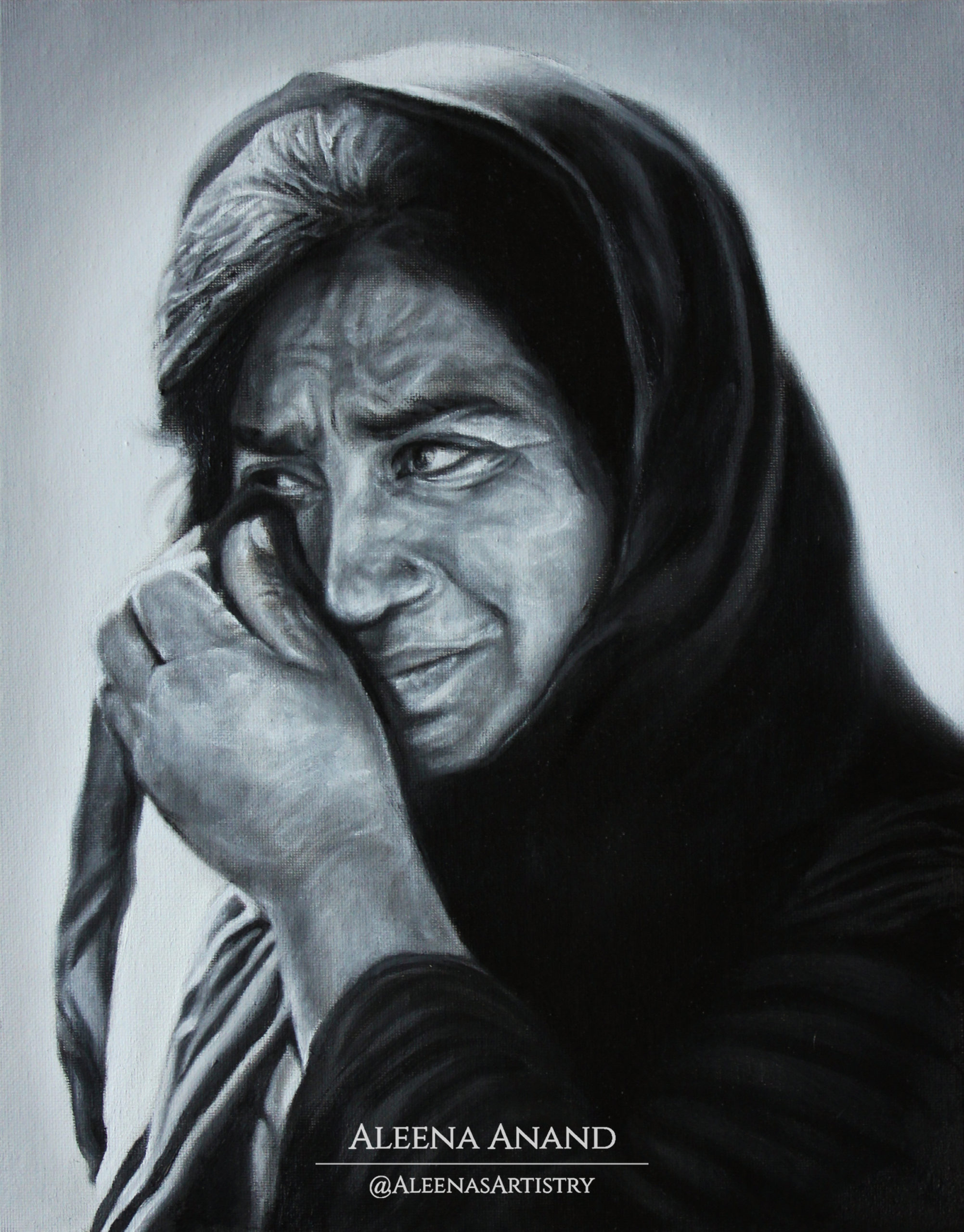 “The Cost of War” (11 x 14 inches, Oil on Canvas)